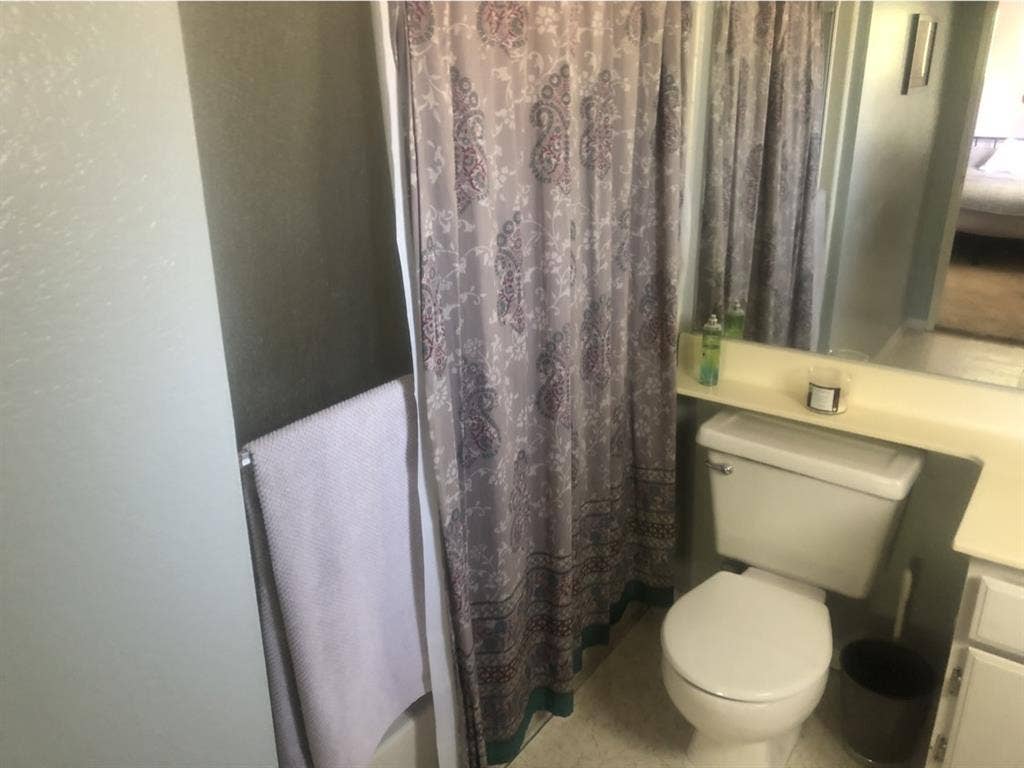 Private furnished bedroom and bath