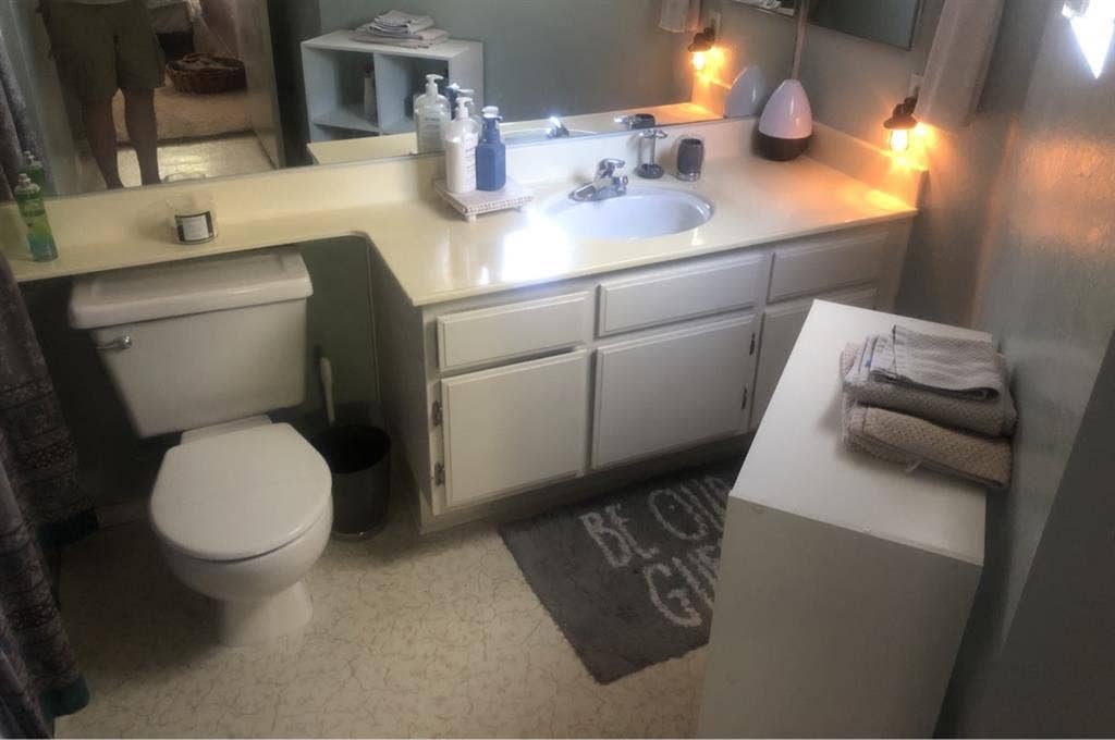 Private furnished bedroom and bath