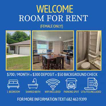 Room for Rent near North Fort Worth