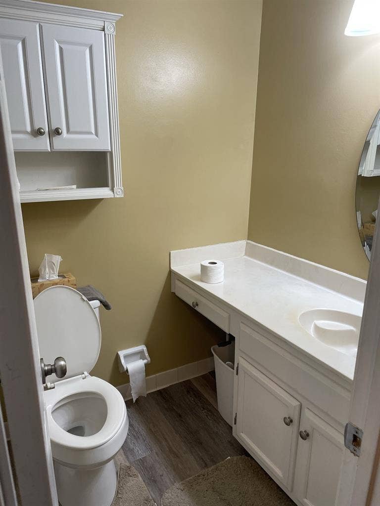 Master bedroom in a 3 bedroom house