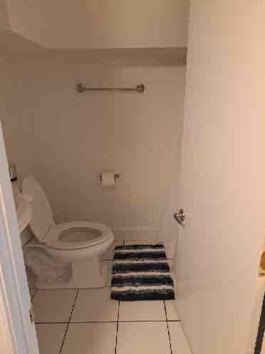 Basement with full bath in July