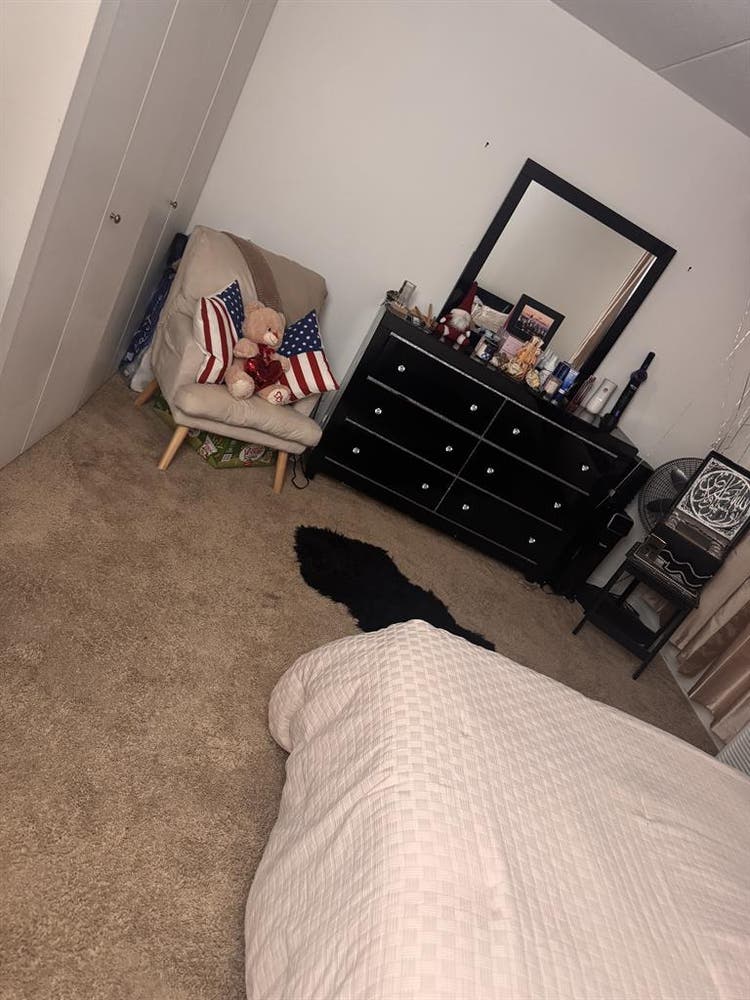 Furnished queen bedroom