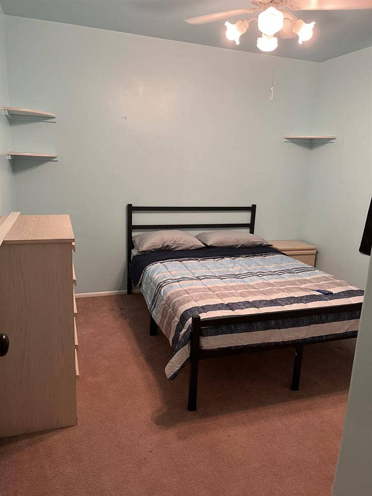 Quiet bedroom available now!