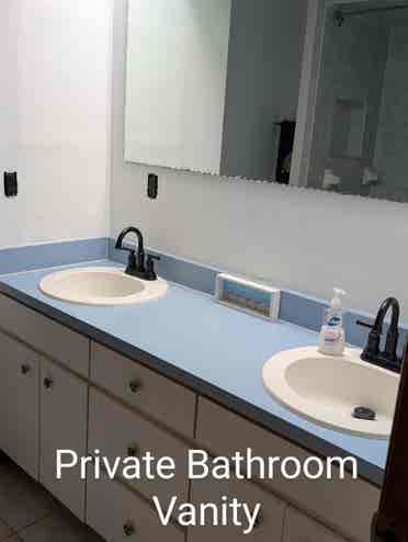 2 Bedrooms and Private Bathroom.