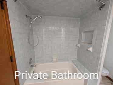2 Bedrooms and Private Bathroom.