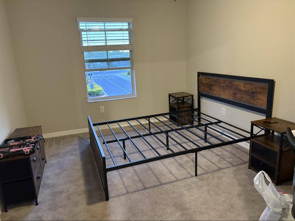 A full bath and full closet