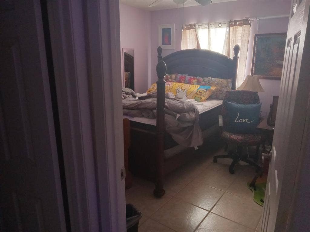 Private bedroom and bathroom