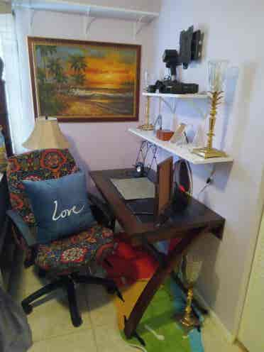 Private bedroom and bathroom