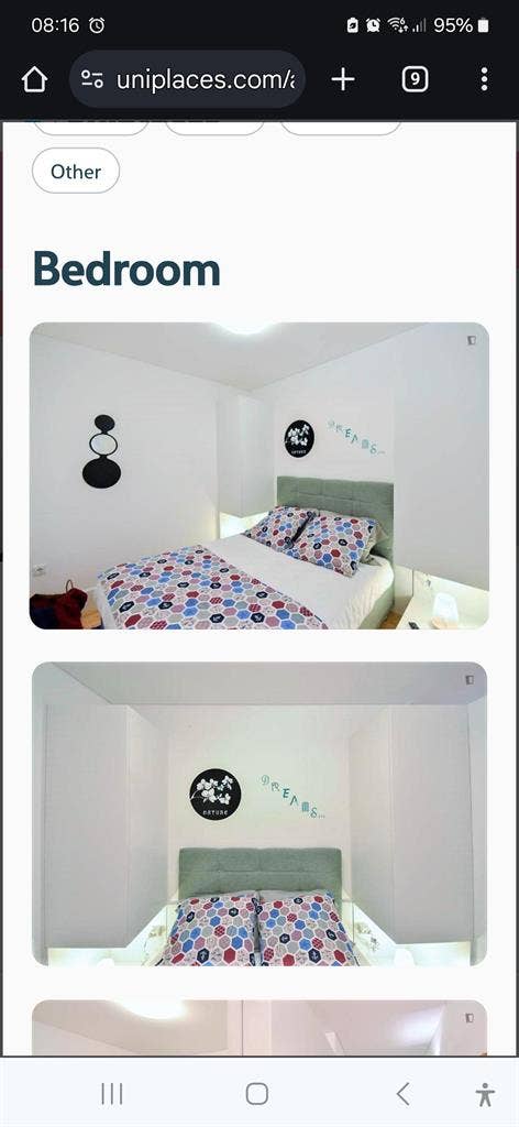 One room apartment in Porto centre