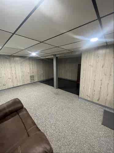 Basement room driveway entrance.