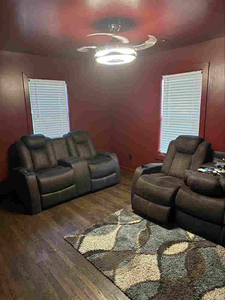 Spacious bedroom, private bath