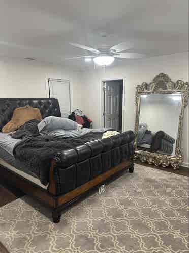 Spacious bedroom, private bath