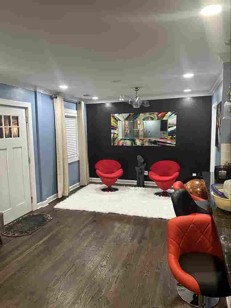 Spacious bedroom, private bath