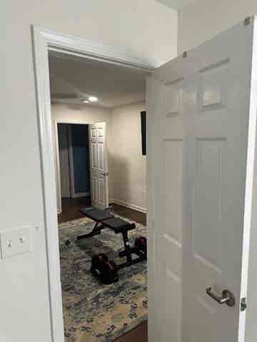 Spacious bedroom, private bath
