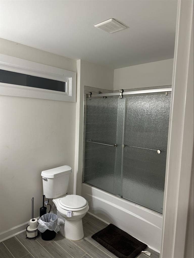 Spacious bedroom, private bath