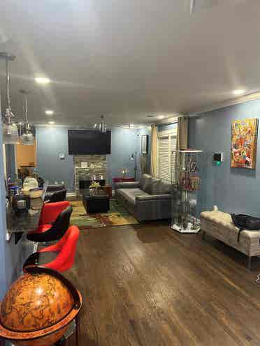Spacious bedroom, private bath