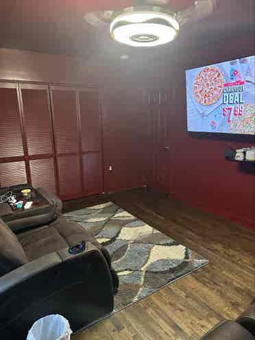 Spacious bedroom, private bath