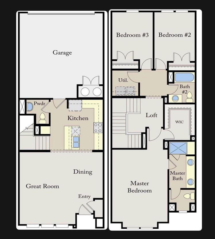 Guest bedroom in townhome!