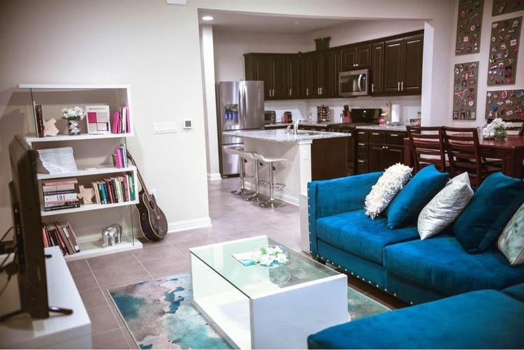 Master bedroom in townhome!