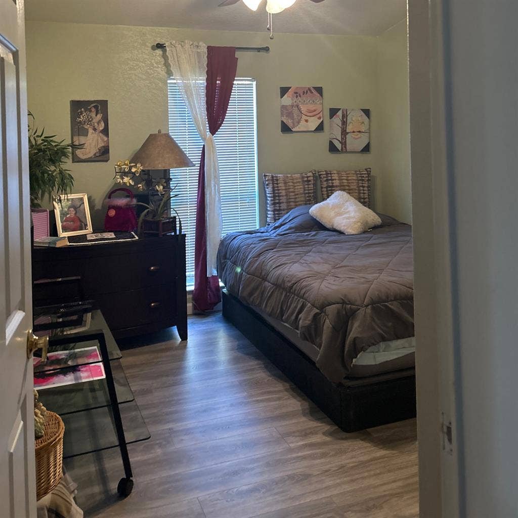 One bedroom for senior woman