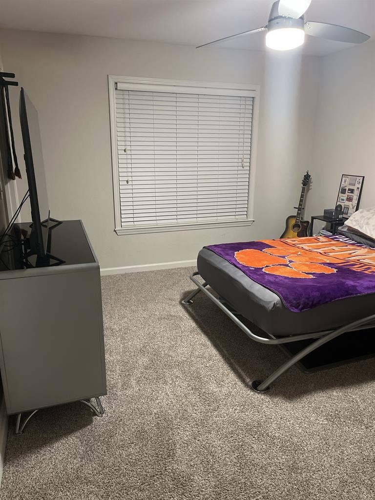 Master bed with attached bath