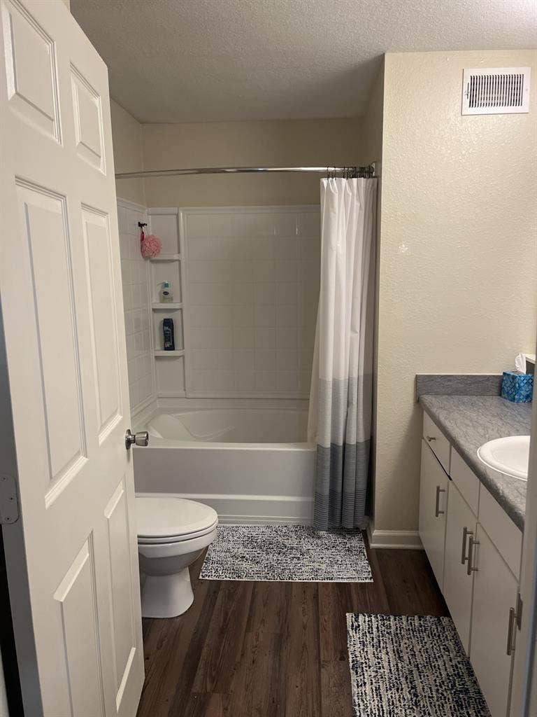 Master bed with attached bath
