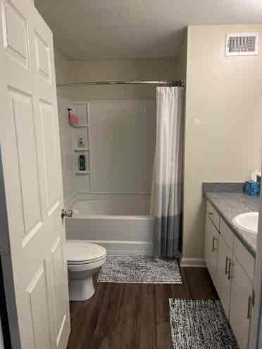Master bed with attached bath