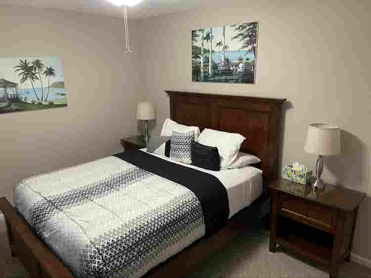 Furnished Bedroom w/Waterpark Acces