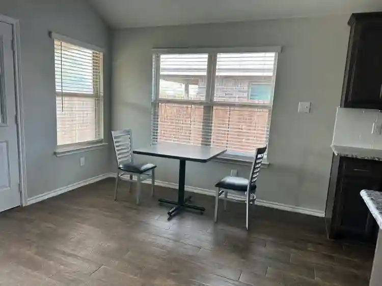 Furnished Bedroom w/ 2 Big windows.