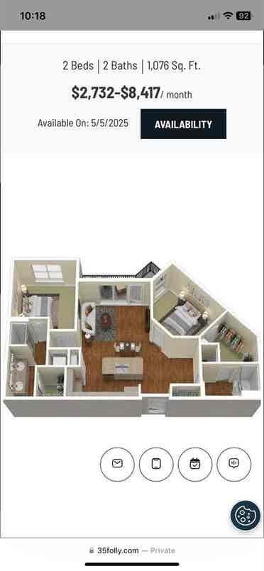 sq apt with spare room