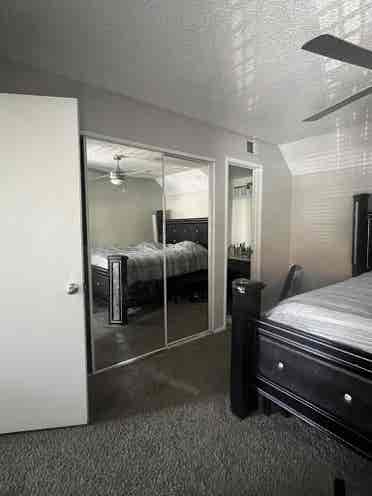 Furnished Bedroom with bathroom