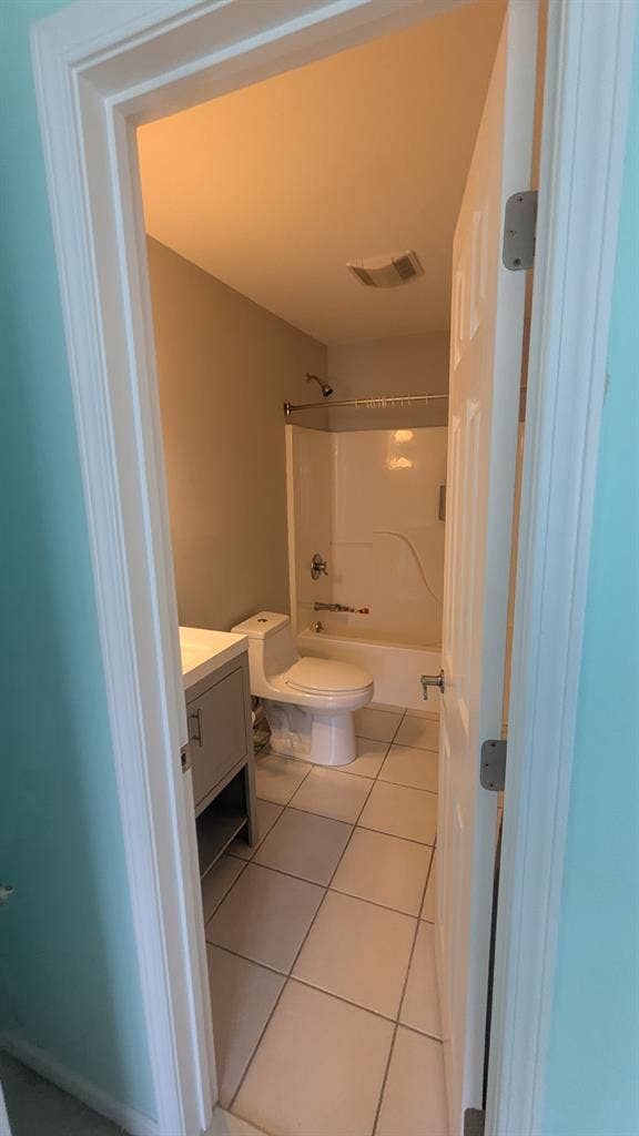 Room with private attached bathroom