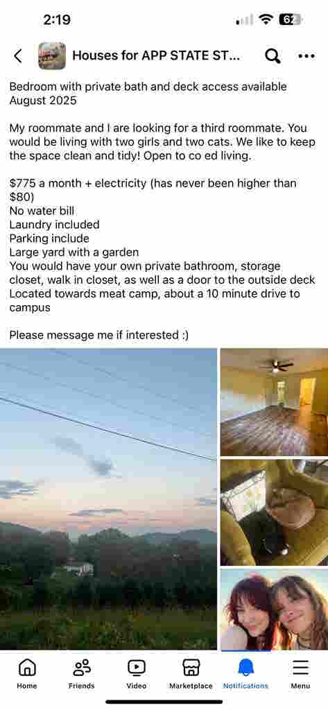 Master bedroom available
 august