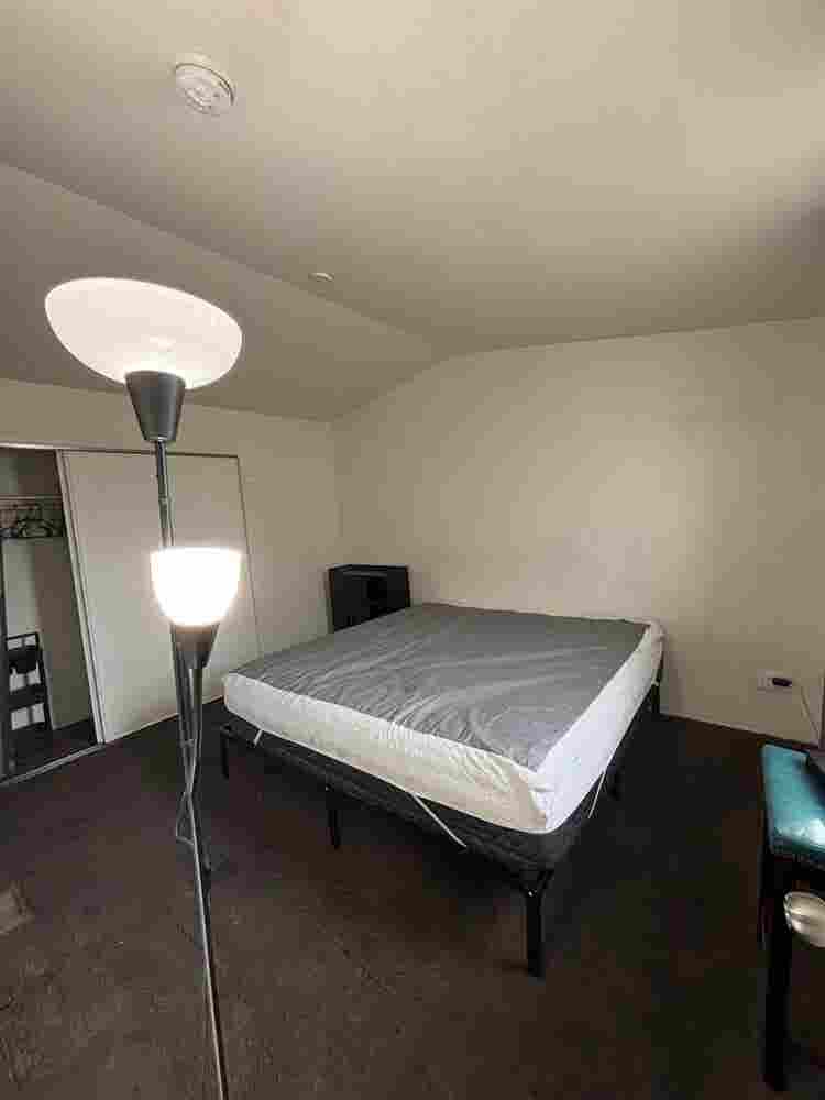 Master bedroom and bathroom