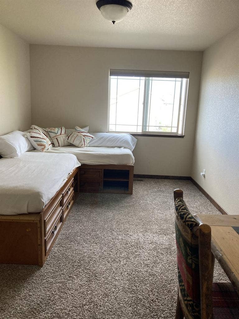 2 large bedrooms and private bath