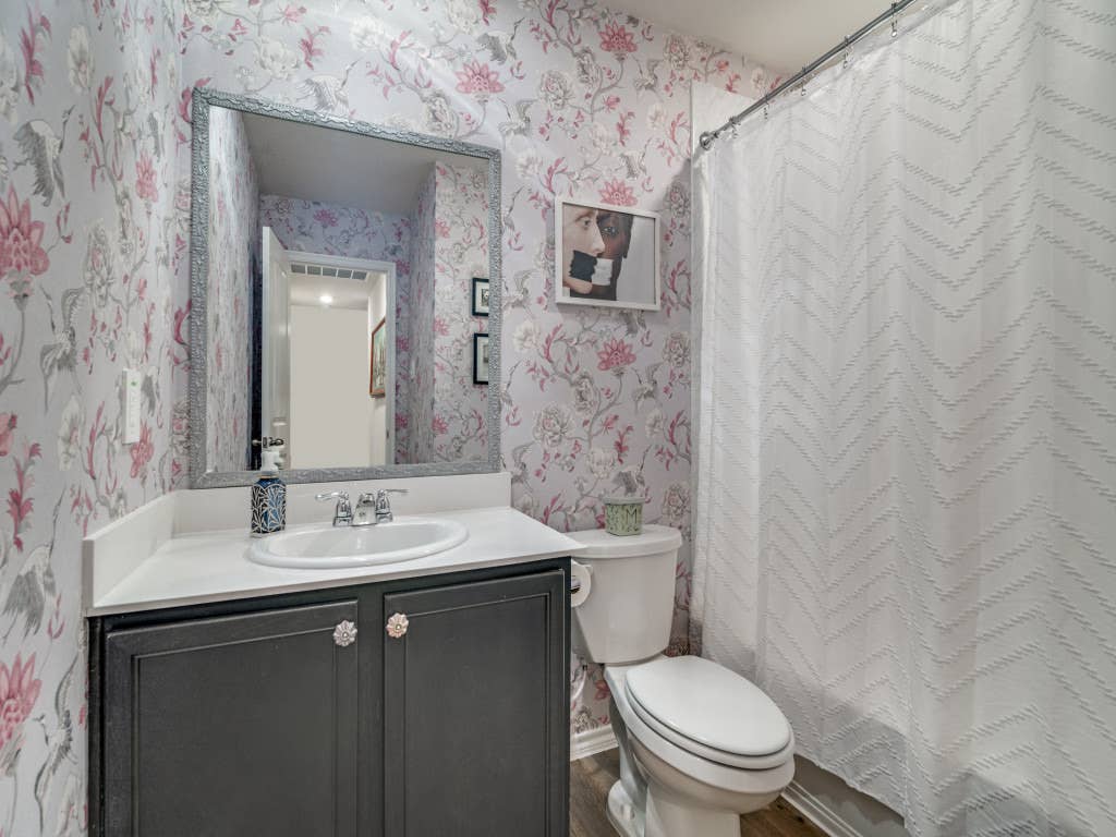 2 bedrooms and a private bath