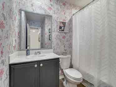 2 bedrooms and a private bath