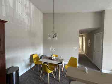 bedroom with private bathroom