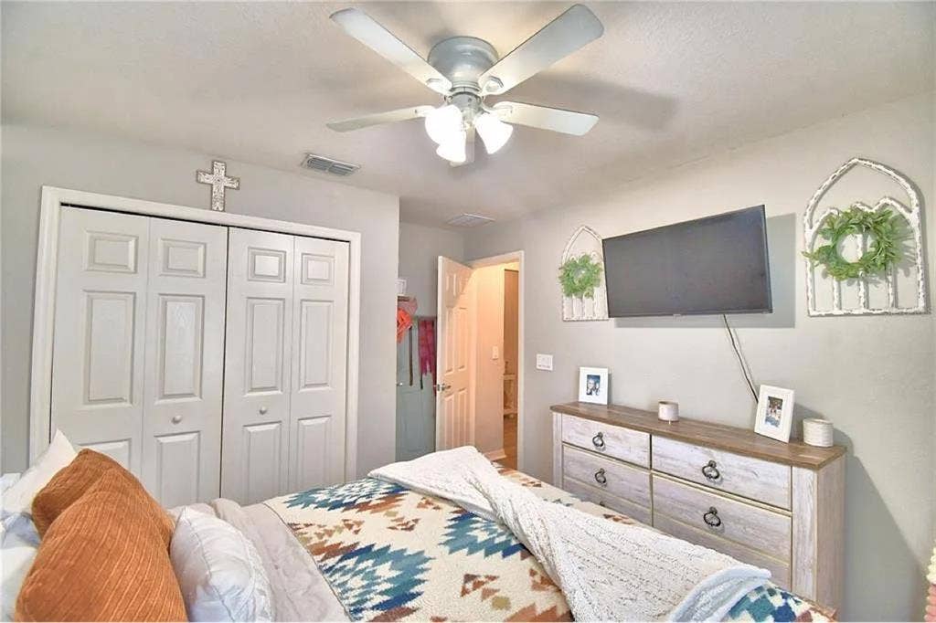 BEDROOM IN HOME WITH POOL!