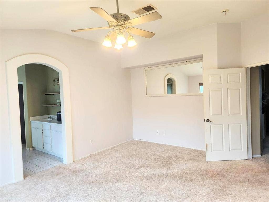 Master bedroom, with ensuite bath.