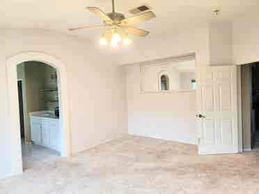 Master bedroom, with ensuite bath.