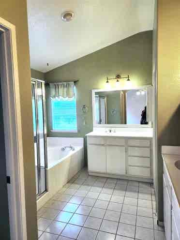 Master bedroom, with ensuite bath.