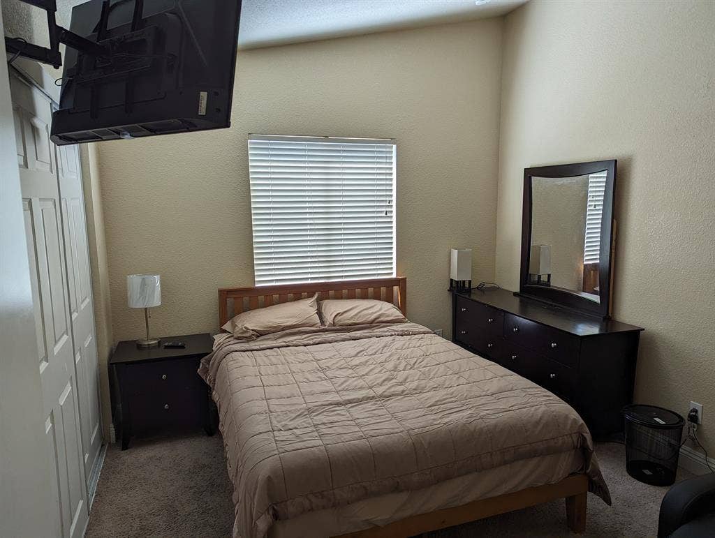 furnished room, must love dogs.
