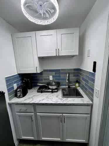 Fully furnished small apartment.