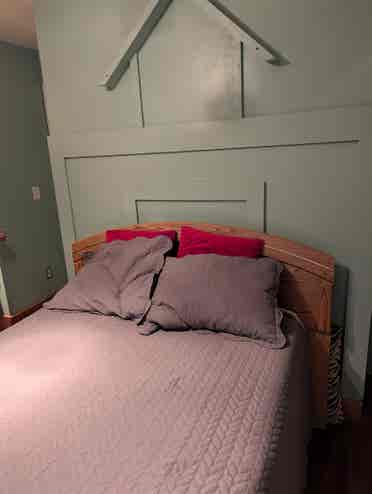 Private bedroom and bathroom