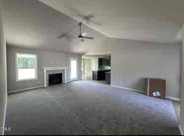Bedroom in a new house