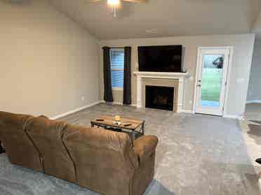 Bedroom in a new house
