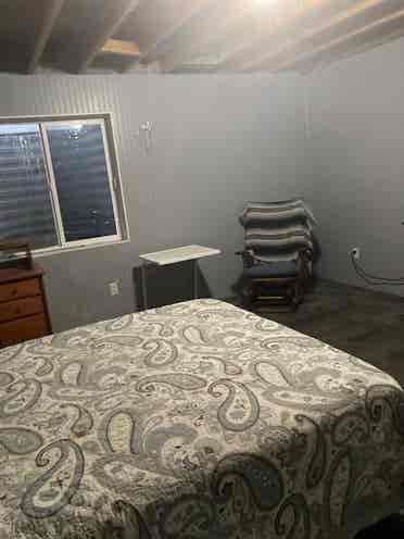 Key-pad locked Room with Queen bed