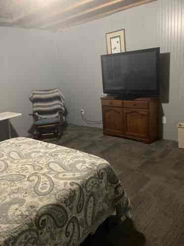 Key-pad locked Room with Queen bed