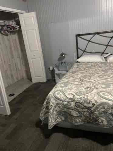 Key-pad locked Room with Queen bed